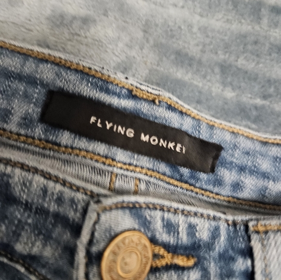 Flying monkey distressed Cutoff shorts! - Picture 2 of 8